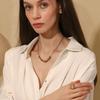 MamacitaSlay Нержавеющая сталь 316L Ожерелье-цепочка с бусинами из нержавеющей стали Вечернее водонепроницаемое украшение на шею Женское высококачественное ожерелье