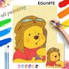 Disney Winnie The Pooh Aviator Paint By Number Kit Drawing Canvas DIY Picture Home Decor Painting Wall Art Craft Gift Set For Adult