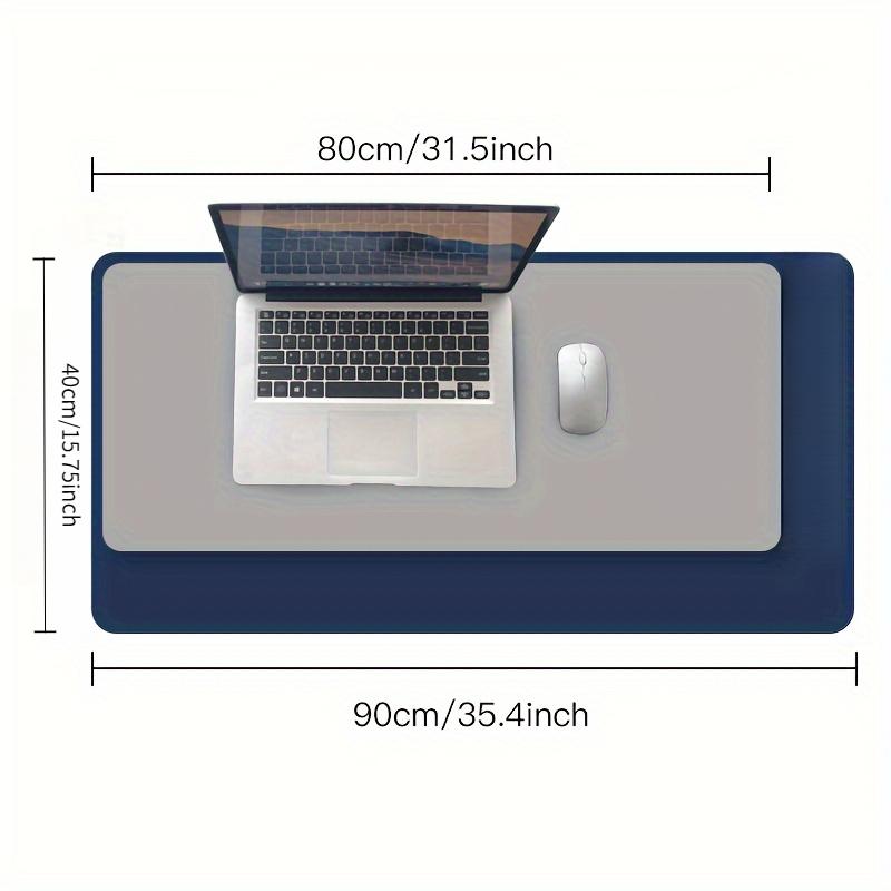 Large-Scale Faux Leather Mouse Pad - Waterproof, Stain-Resistant, Non-Slip Desk Mat for Office & Home Use, Dual-Sided Writing Surface
