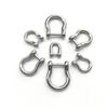 Horseshoes Buckles Titanium Alloy D Bow Staples High Quality Keychain Hook Outdoor Accessories