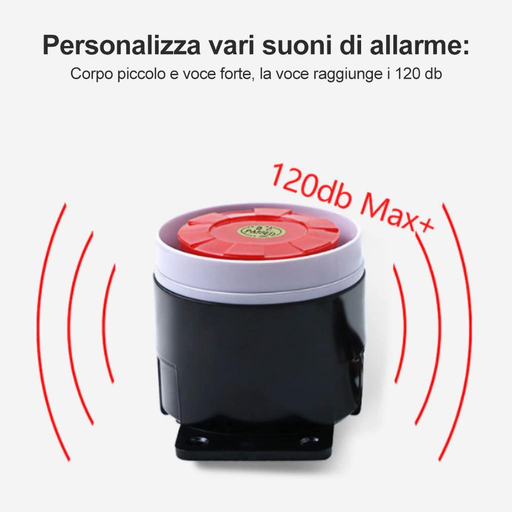 110DB Alarm Horn Tweeter Warning Air Siren Horn Alpha Horn Unlock Answer Backhorn Motorcycle Security Siren Anti-Theft