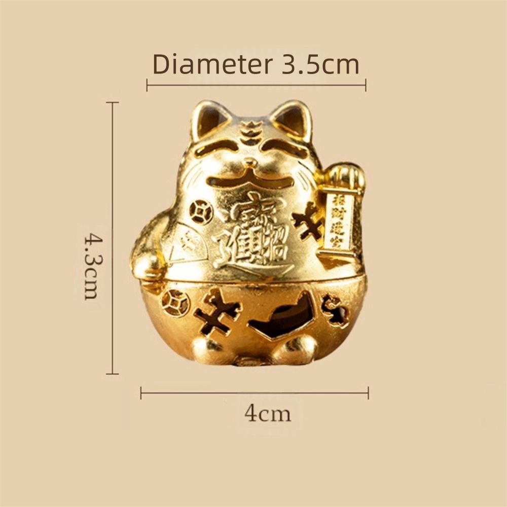 Hollowed Out Patterns Auspicious Cloud Incense Censer Golden Alloy Sandalwood Office Decoration