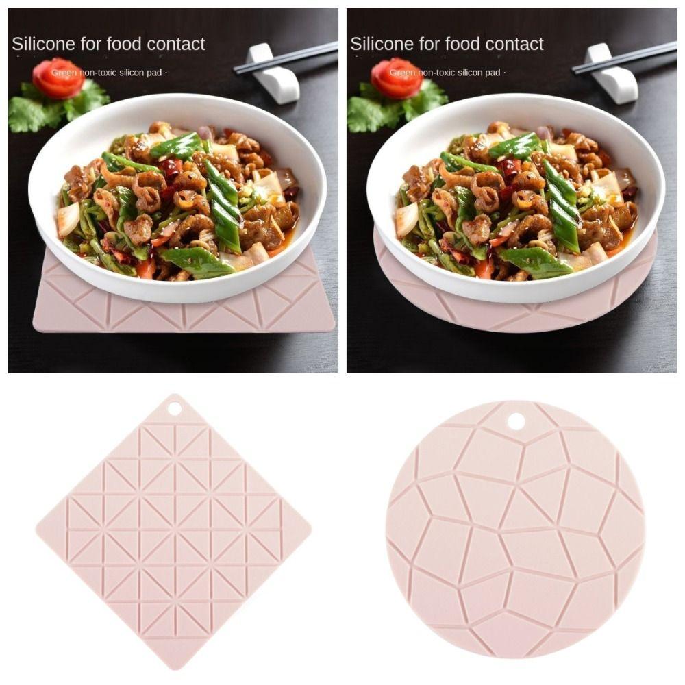 Non Slip Silicone Pot Mat Foldable Tableware Pad Table Decoration Dining Table Mat Kitchen