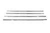Окантовка окон (4 шт) OmsaLine - Итальянская нержавейка для Opel Astra G classic 1998-2012 гг