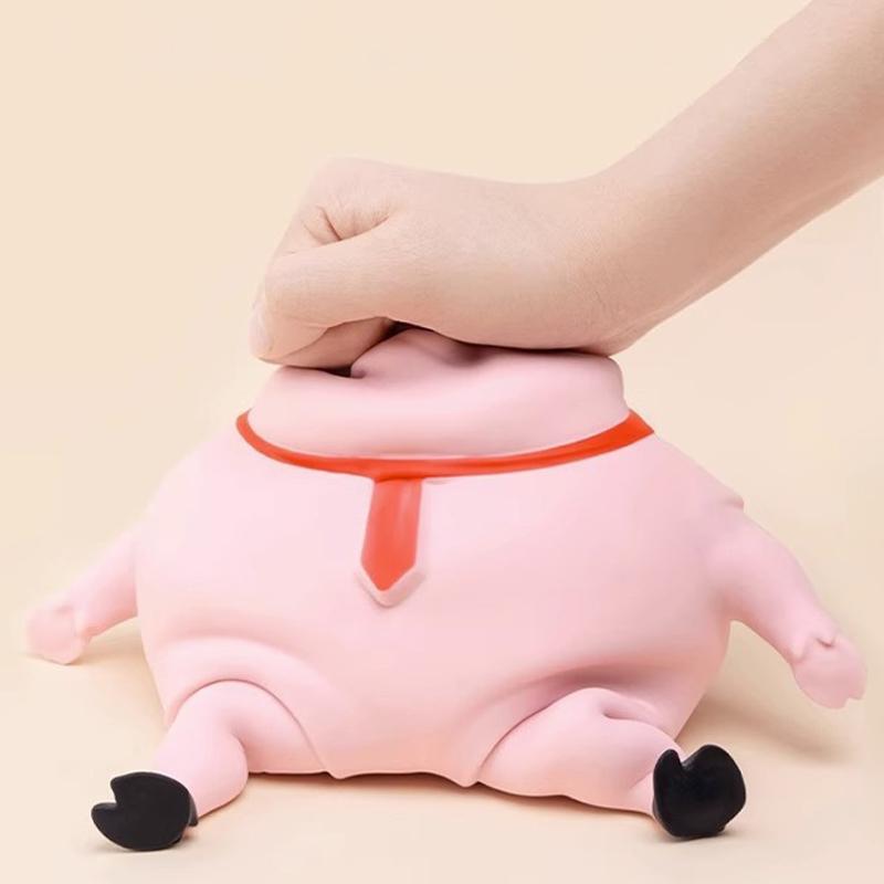 Creative New Pink Pig Squishy Stress Relief Decompression Toy Cute Squeeze Animal Little Pig Doll Pinch Fidget Toy