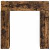 Fireplace Surround Smoked Oak 102 x 18 x 100.5 cm Wood based panel