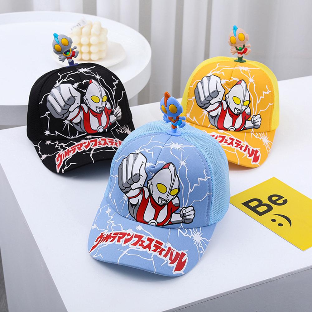 Boys Baseball Cap Cute Cartoon Anime Sunscreen Adjustable Sun Hat For 2-6 Years Old Kids