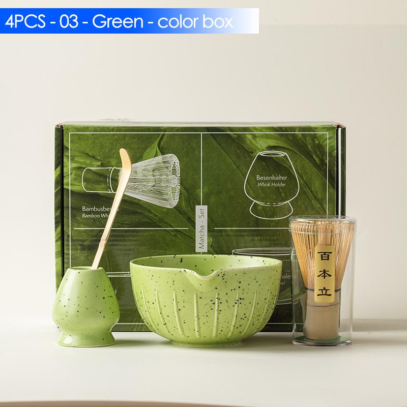 4/6/7 шт. Японский набор для матча с керамической чашей, бамбуковым венчиком для матча и ложкой для чая для инструментов и аксессуаров для самостоятельного приготовления чая