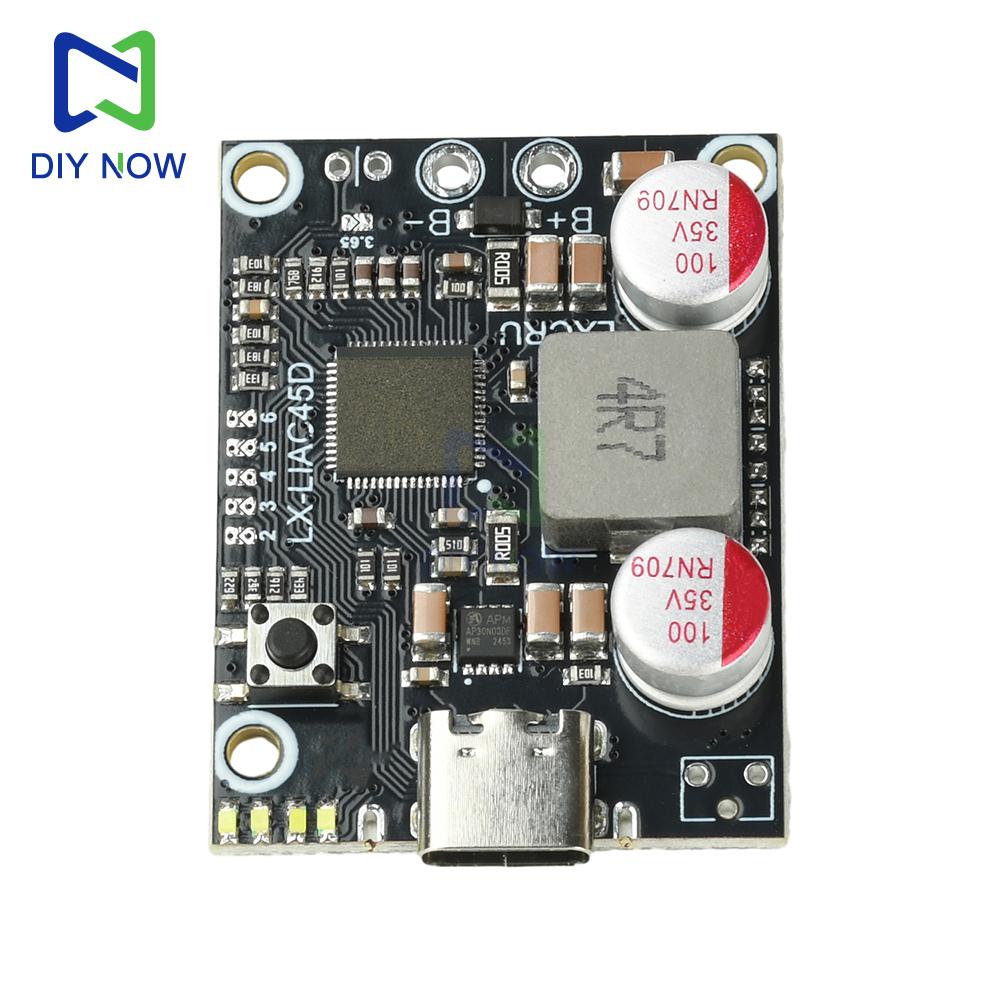 Модуль Power Bank с быстрой зарядкой PD 45 Вт 2-6S Плата основного модуля DIY Power Bank Поддерживает литий-ионные и литий-железо-фосфатные аккумуляторы