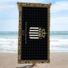 Royal Charleroi Print Beach Towel, Large Soft Quick Dry Towel for Beach Camping Swimming