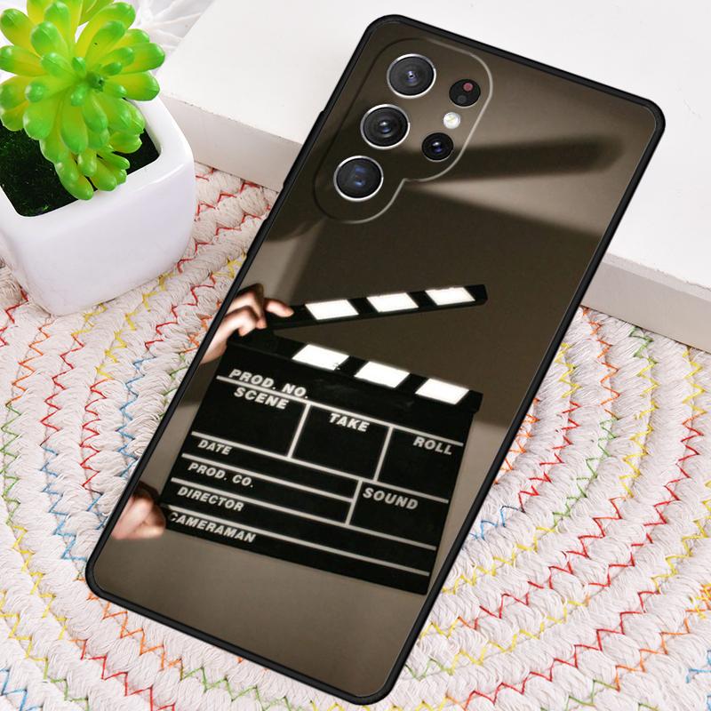 Пленка Кинорежиссер Хлопушка Чехол для телефона для Samsung Galaxy note 10 pro S26 Ultra S23 S24 FE S25 S21 S22 PLUS ударопрочный Чехол