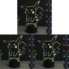 Светодиодная 3D-лампа Пикачу из Pokemon Go Премиум-качества с 7 яркими цветами и сенсорным переключателем