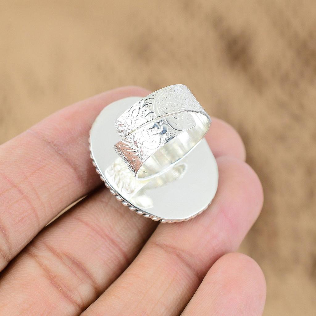 Натуральный африканский аметист, обещающее фиолетовое регулируемое кольцо из серебра 925 пробы