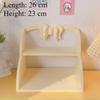 Wooden Double-layer Storage Rack Furniture Bedroom Living Room Tabletop Dolls Books Small Accessories Arrange Storage Shelf