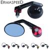 Aluminum 7/8"; 22mm Motorcycle Bar End Rear View Mirrors 360° Rotatable Handle Bar End Rearview Side