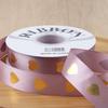 36  Yard Heart Easy-to-Tie Foil-Stamped DIY-Friendly Polyester Length-Sufficient Premium Gift Ribbon Durable 2.5CM Fade-Resistant
