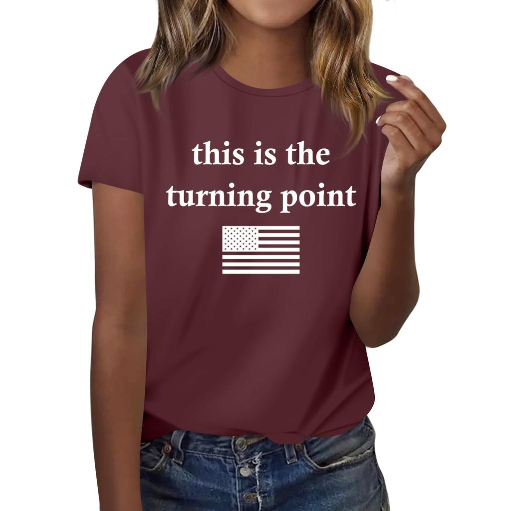 Fashionable Round Neck Short Sleeve Work Clothes Printed Tops For Mens Summer Tops