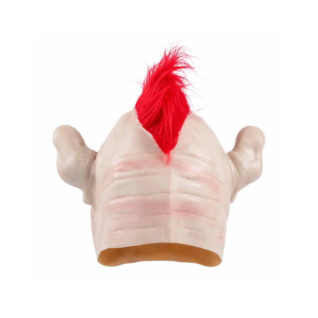 Scary red-haired clown mask, clown costume COS Halloween demon face mask Jingle Jangle