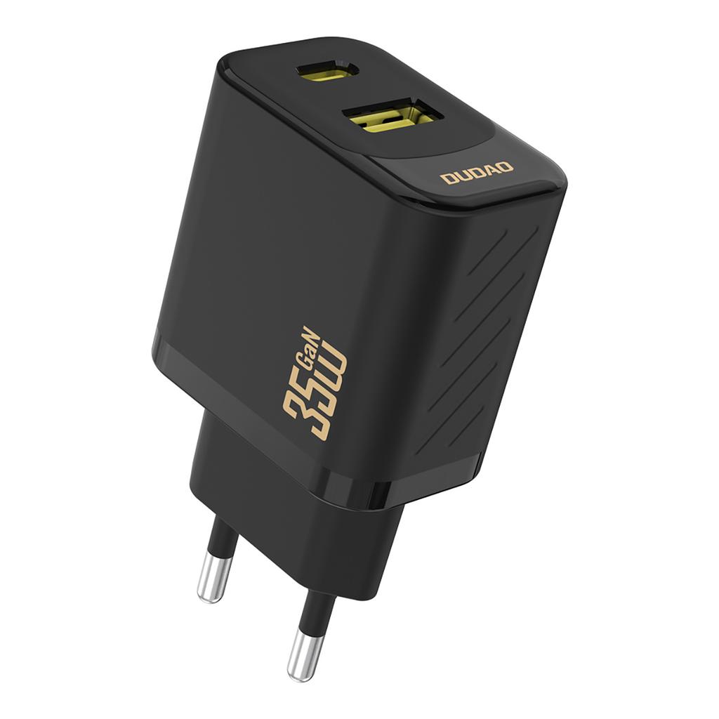 Ładowarka sieciowa A27 MaxC USB-C USB-A GaN 35W - czarna