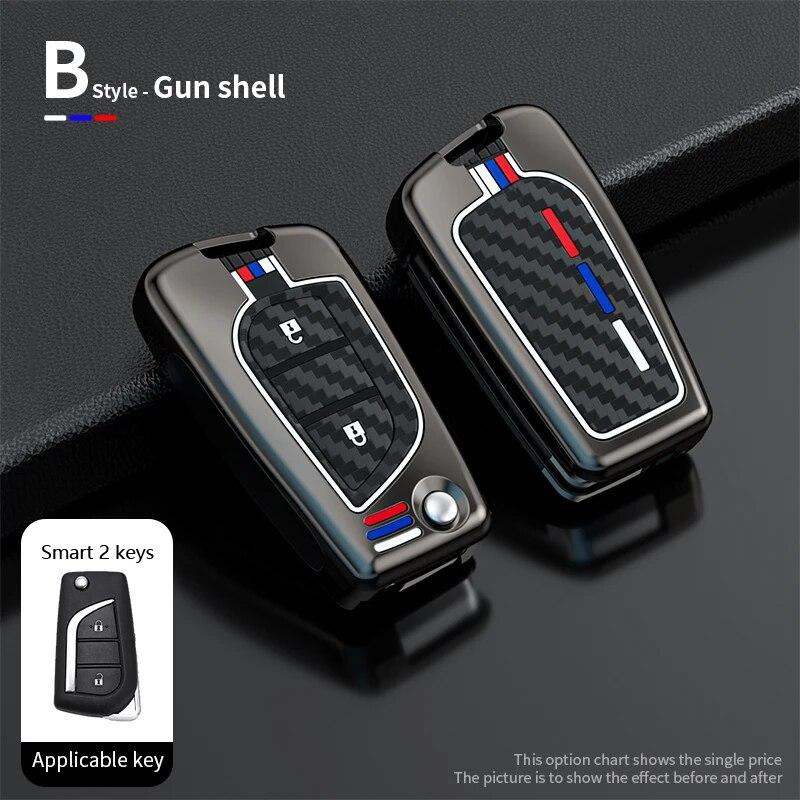 Чехол для дистанционного ключа автомобиля из цинкового сплава, полный держатель для Toyota Auris Corolla Reiz Avensis Verso Yaris Aygo Rav4 Scion TC IM 2015