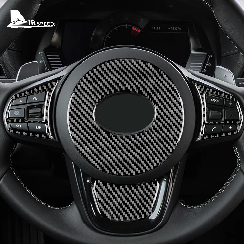 Настоящая мягкая накладка на руль из углеродного волокна для Toyota Supra GR A90 A91 MK5 2019 2020 2021 2022 2023 2024 2025 Декор интерьера автомобиля