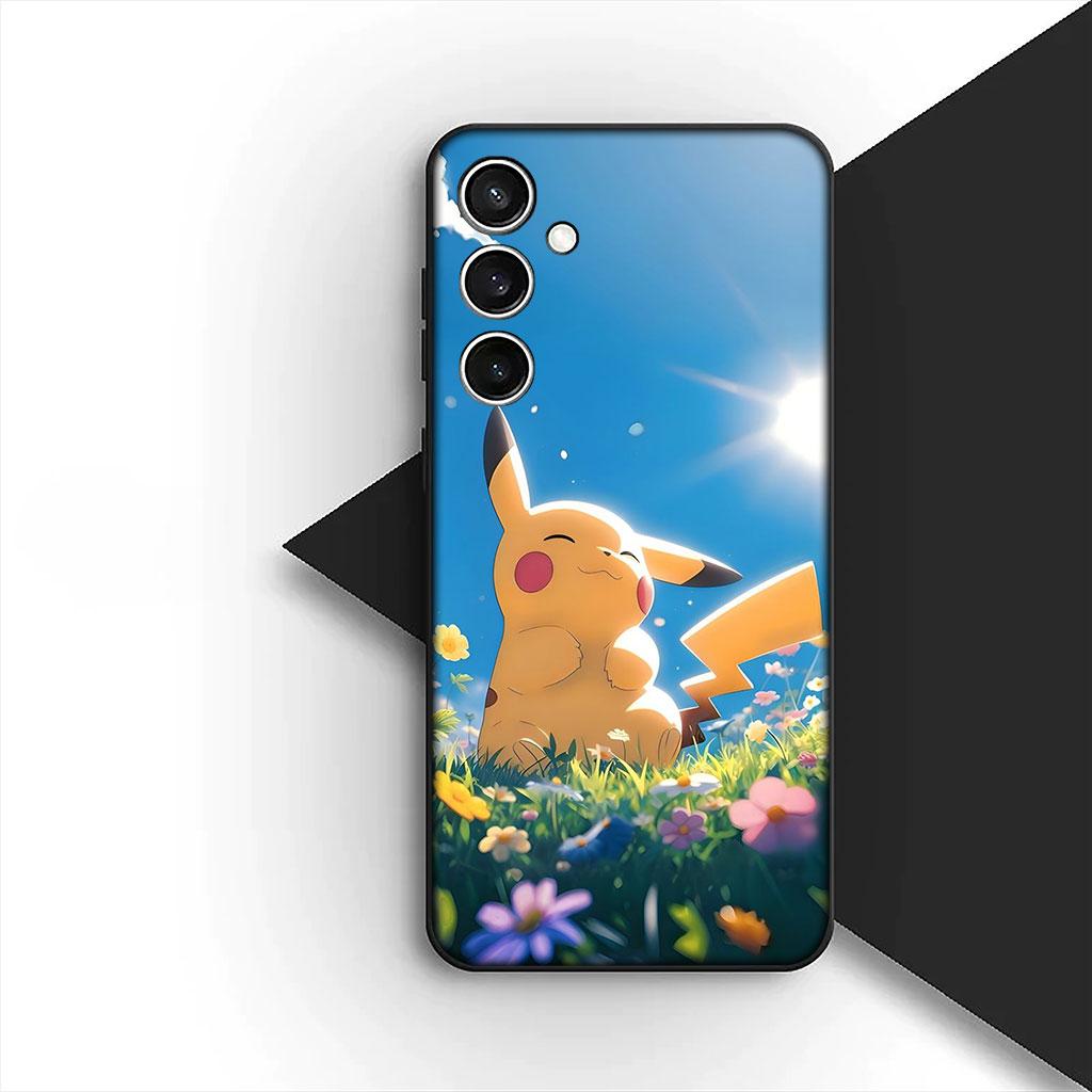 Чехол для телефона для Samsung Galaxy S25 S24 S23 FE Ultra Plus S7 Edge S25+ S23+ A56 5G Мягкий чехол Charmander P-Pokemons P-Pikachus GO