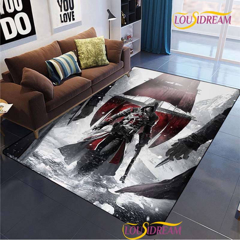 Игра A-Assass C-Creed Ковер для гостиной спальни Коврики Дверь Кухня Детский Нескользящий Коврик для пола Подарок на день рождения реквизит для фотосъемки Ковер