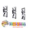 Narrow/Wide Rolled Hem Presser Foot Hemming Foot Kit With Sewing Clips 4/8'', 6/8'', 8/8'' Sewing Rolled Hemmer Presser Foot