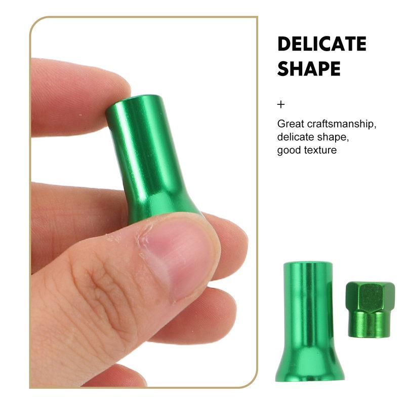 8Pcs Aluminum Alloy Tire Valve Caps Tr414ac Style Quick Install Replacement Air Valve Stem Caps for Cars Trucks Green