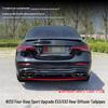 Совместимо с Mercedes-Benz E-Class (2017-2022 гг.) W213 Седан Спортивный E53/E63 Задний диффузор и насадки на глушитель.