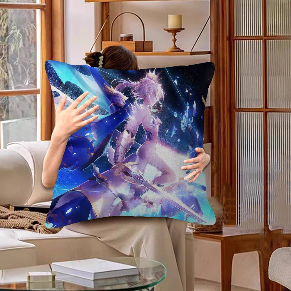 FateGrand Order Saber Anime Personalized Pillow Cover Kids Bedroom Wild Party Decor Pillowcase Kid Birthday Shower Gift