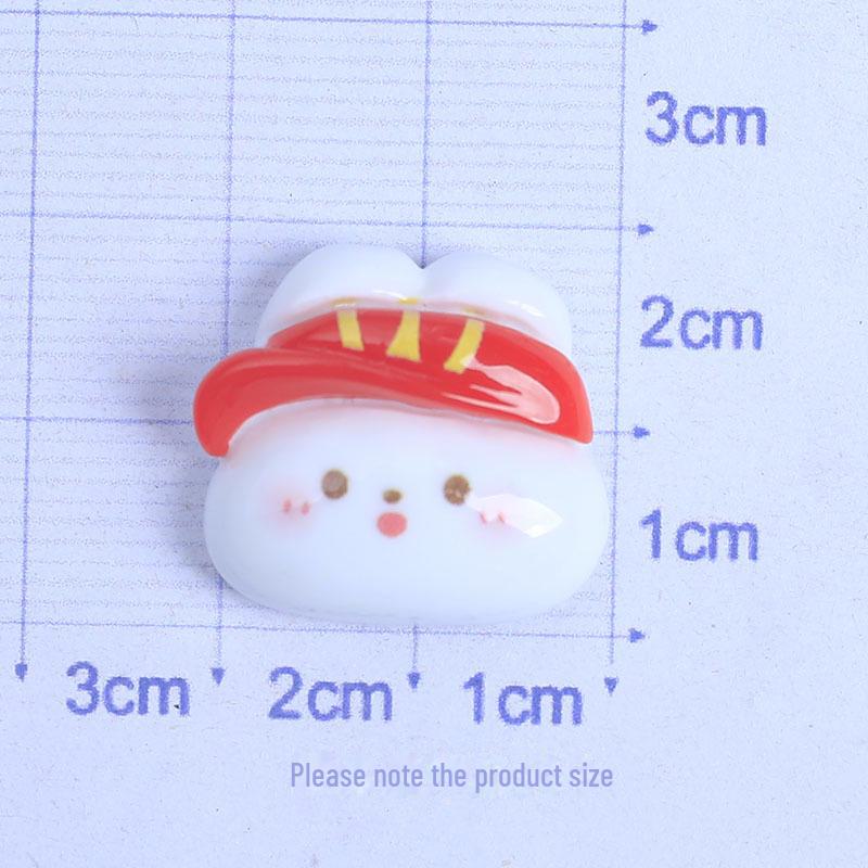 Глянцевые мультяшные аксессуары из смолы: Заколка для волос, повязка на голову, чехол для телефона, подвески для обуви, магниты на холодильник