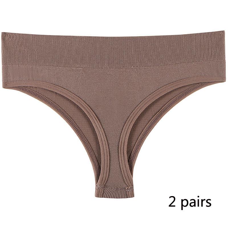 Спортивное нижнее белье для девочек, бесшовные сексуальные невидимые трусики со средней талией для девочек, однотонные удобные спортивные трусики с надписью «T» для женщин