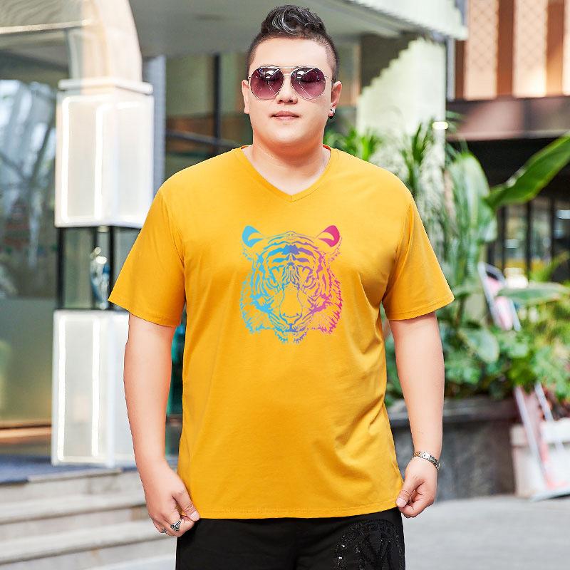 Толстяк летом прибавляет в весе и увеличивает футболку с короткими рукавами. Свободная модная футболка Fat Man с половиной рукавов, топ большого размера XXXXXL