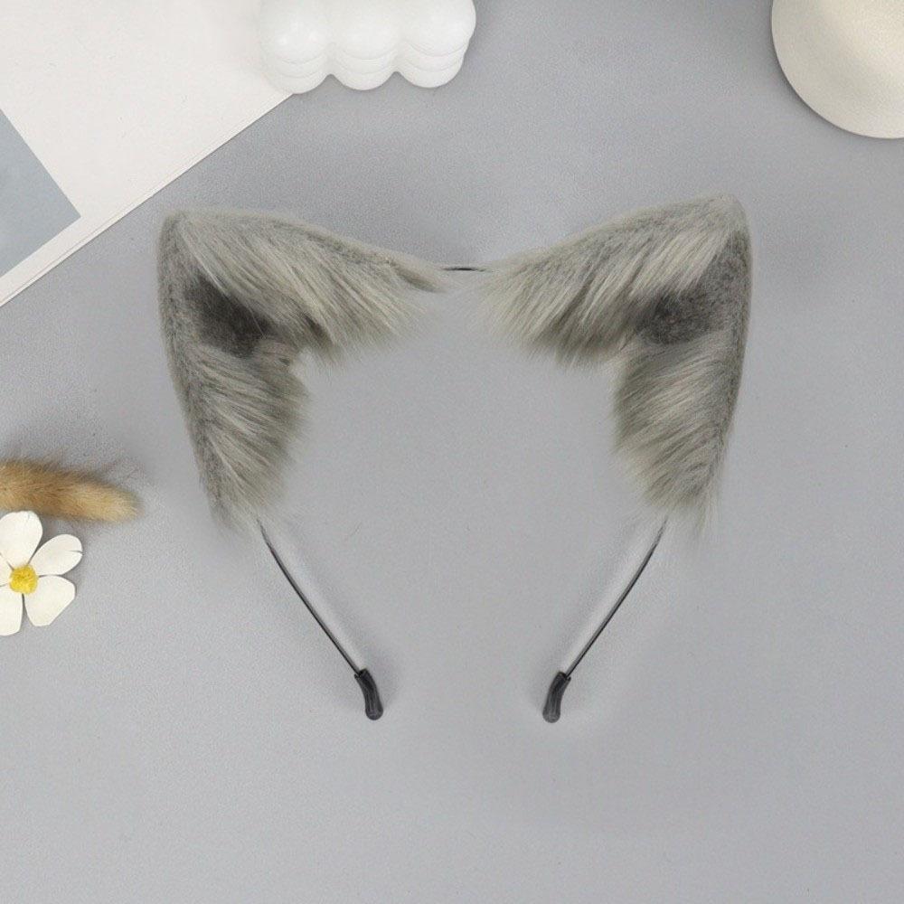 Artificial Cat Ears Headband Furry Lolita Ears Headwear Practical Hair Accessories Adults