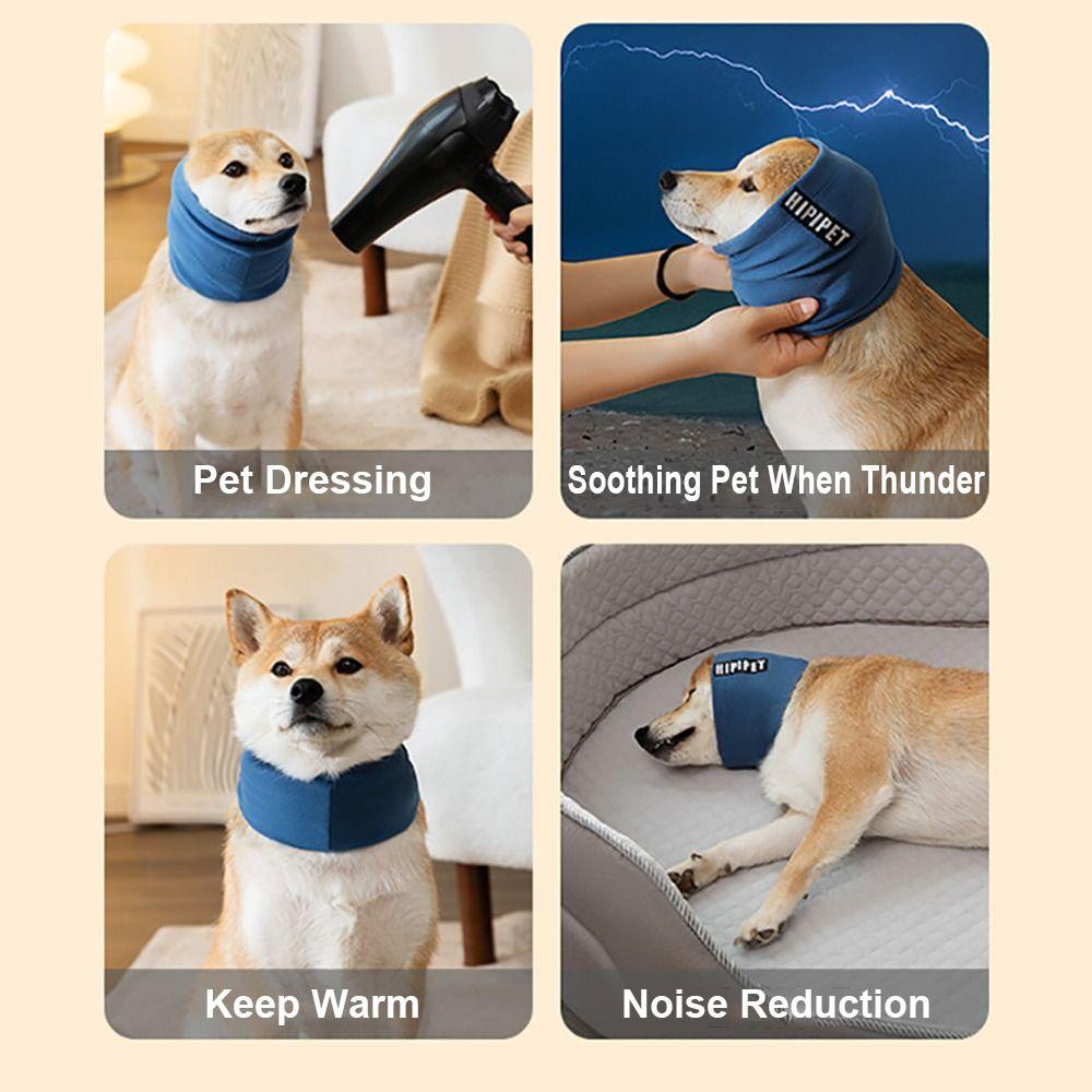 Small Medium Large Dogs Collar Dog Calming Earmuffs Warm Ear Muff Puppy Scarf Noise-proof Breathable Cat Neckerchief