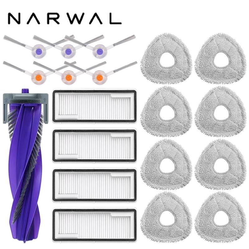 Narwal Freo X Ultra / J4 / J4 Lite Робот-пылесос Запасные части Основные боковые щетки Тряпки для мытья пола HEPA-фильтры Аксессуары