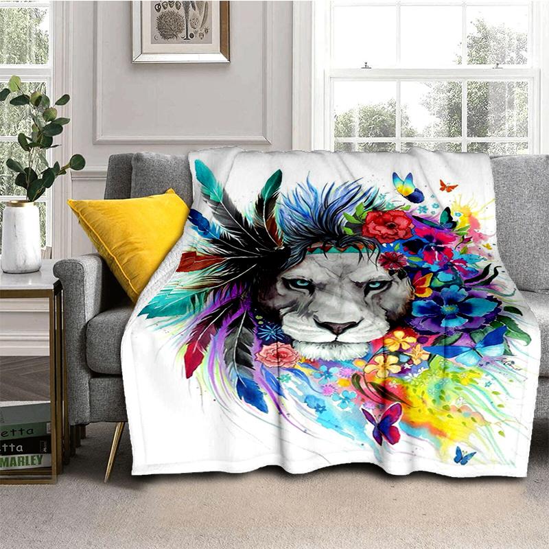 Большой чехол для дивана-кровати с 3D принтом тигра, мягкое и волосатое одеяло, плед, мягкие теплые фланелевые одеяла, подарок для фанатов