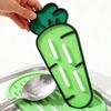 Держатели для кухонной лопатки из ПВХ, Подставка-полка для ложек и вилок, Органайзер для крышек кастрюль, Подставка для палочек для еды и ложек, Коврик для сушки посуды в форме моркови