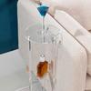 Портативный круглый стол из акрила, 3 яруса, для современного домашнего декора, простой в использовании и экономичный по пространству, организация