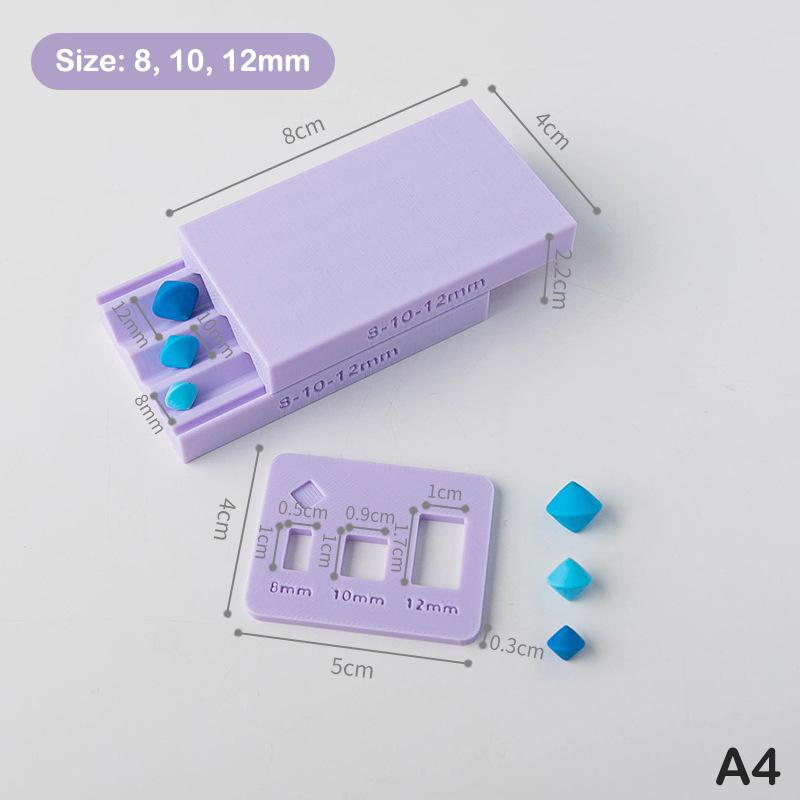 1 шт. Форма для полимерной глины из мягкой глины | 3D Ролик для бусин в форме гриба/лимона/ромба | Идеально для DIY украшений (Серьги/Колье)