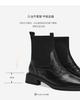 St&Sat/Saturday Square Head Coarse Heel Boots