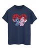 Womens/Ladies Lilo & Stitch Hearts Cotton Boyfriend T-Shirt