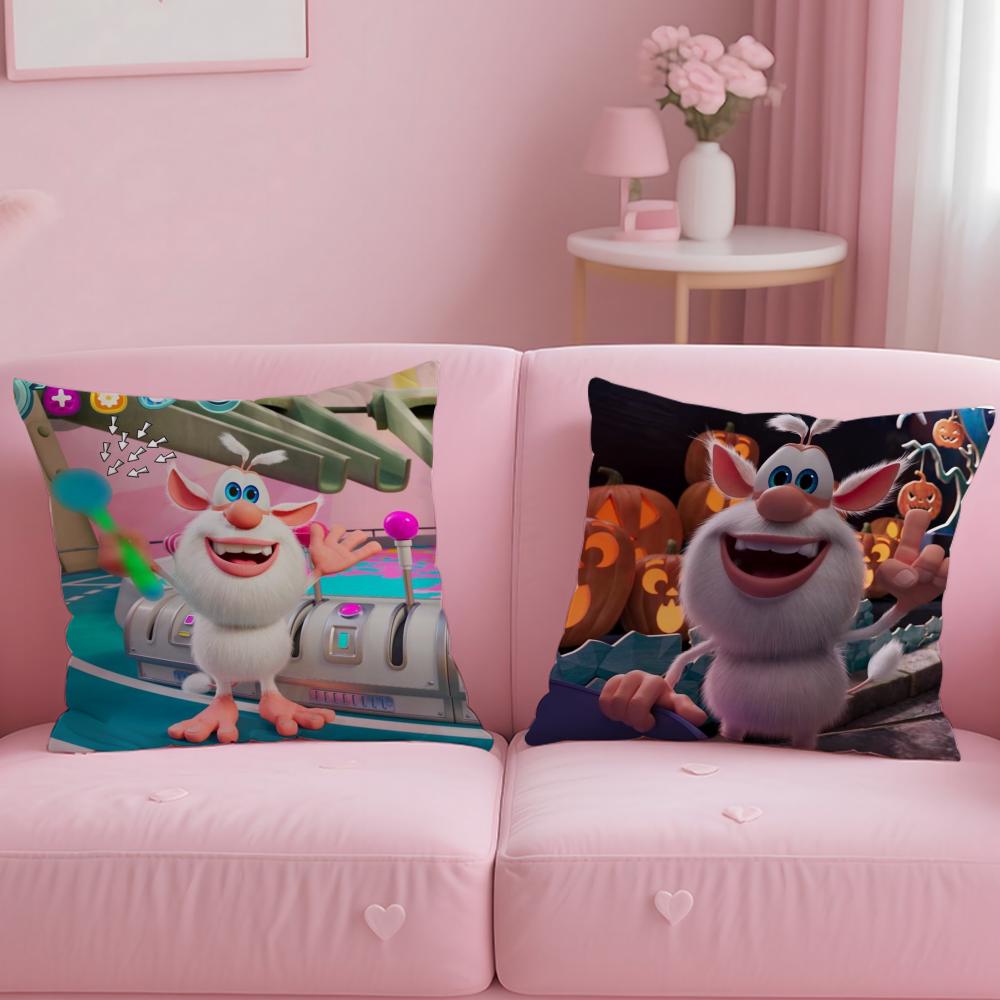 Trendy Bboobaew Cushion Cover Soft  EasyWash Pillow Case  Versatile for Couch Bed Travel and Office
