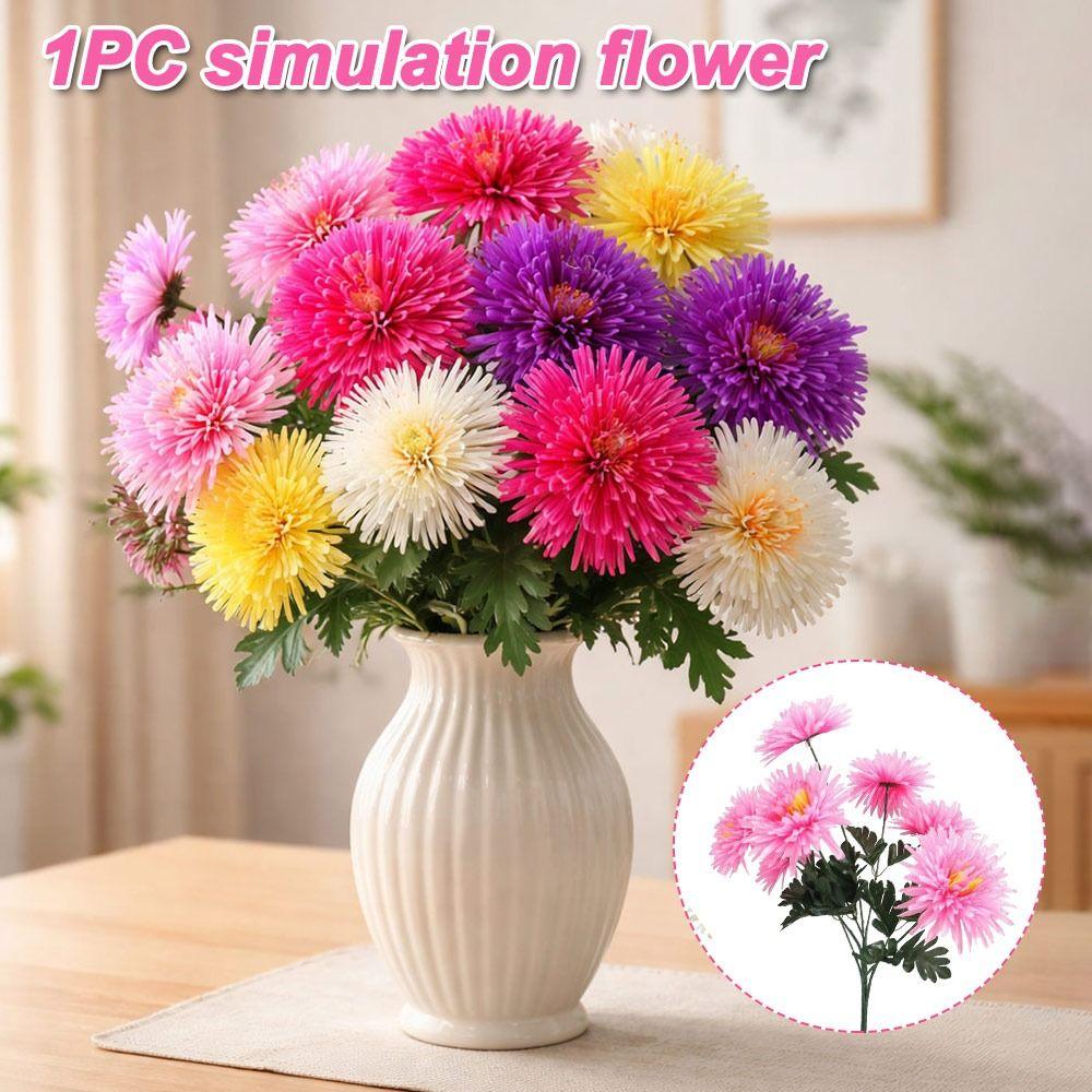DIY Flower Artificial Flower 7Head Flowers Bouquet Fashion Fake Flowers  Photography Props