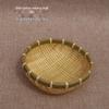 Bamboo Woven Steamed Bun and Vegetable Storage & Draining Basket