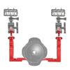 All Metal Dual Handheld Hand Grip Diving Flashlight Bracket Underwater Sports Camera Holder Stabilizer