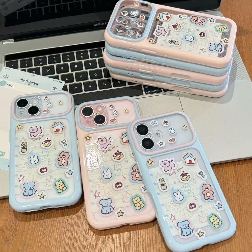 Цветные Animal Tags Вторая версия Яблоко 11promax для iPhone 11 Прозрачный Дофамин Звездная Ракушка