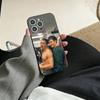 КРУТОЙ Подогреваемый Чехол для Телефона Rivalry HR man Для iPhone 17, 16, 15, 14, 13, 12, 11 Plus, Pro Max, Других Мягкий Черный Чехол