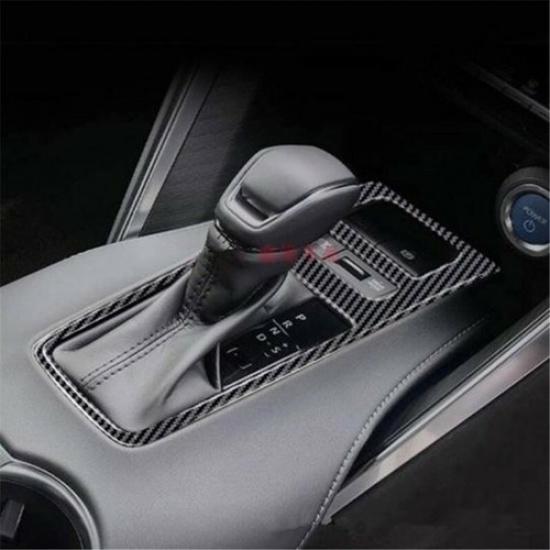 For Toyota Venza 2020-2024 Carbon Fiber Gear Shift Box Panel Cover Trim